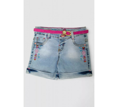 Джинсовые шорты для девочки, цвет синий, 247R1207