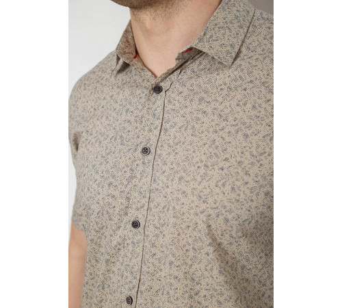 Сорочка чоловіча з короткими рукавами 214R6917-12, колір Бежевий