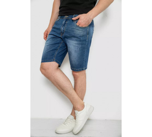 Джинсовые шорты мужские, цвет синий, 244R5A-049