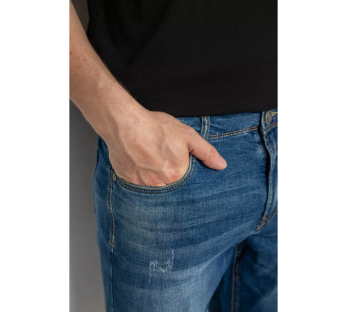 Джинсовые шорты мужские, цвет синий, 244R5A-049