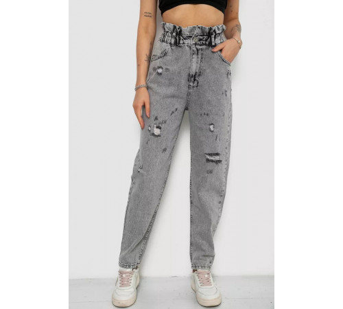 Джинсы женские Mom-fit, цвет серый, 244R1601S20-LZ