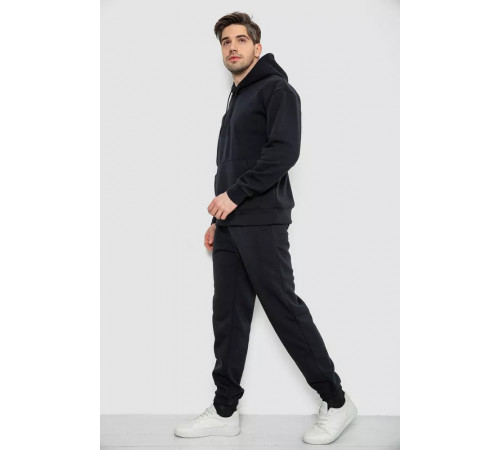 Спортивный костюм мужской на флисе, цвет темно-синий, 241R178