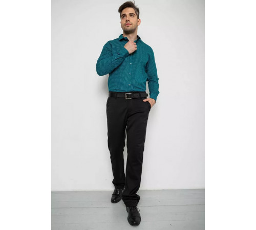 Сорочка чоловіча з довгим рукавом, колір зелений, 214R7470