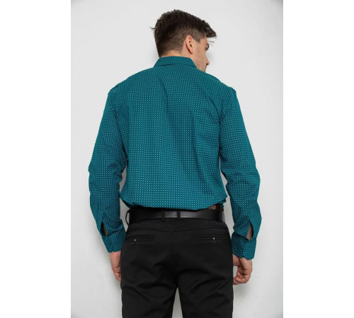 Сорочка чоловіча з довгим рукавом, колір зелений, 214R7470