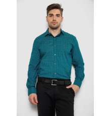 Рубашка мужская с длинным рукавом, цвет зеленый, 214R7470