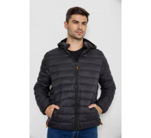 Демисезонная мужская куртка на синтепоне, цвет черный, 247R5070