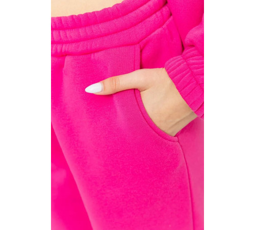 Спорт костюм женский на флисе, цвет розовый, 102R402