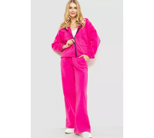 Спорт костюм женский на флисе, цвет розовый, 102R402