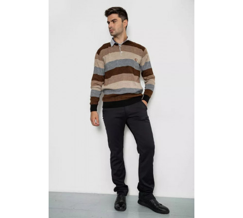 Штани чоловічі класичні, колір чорний, 244RFH305-1