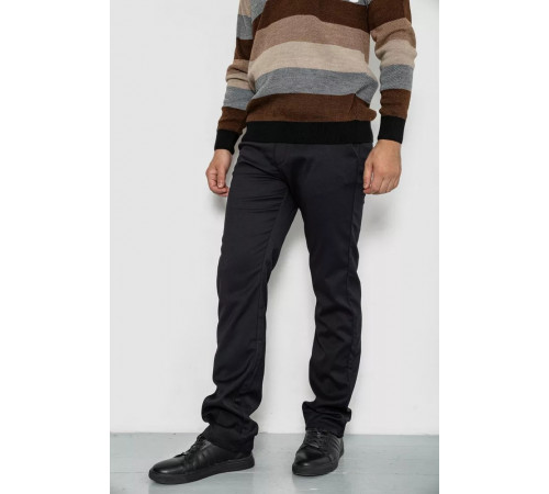 Штани чоловічі класичні, колір чорний, 244RFH305-1
