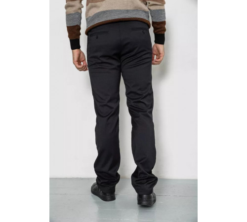 Штани чоловічі класичні, колір чорний, 244RFH305-1