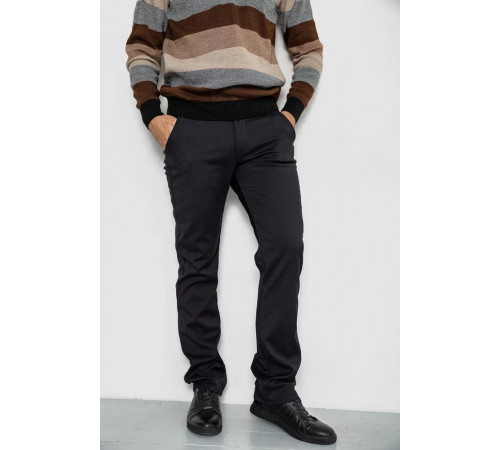 Штани чоловічі класичні, колір чорний, 244RFH305-1