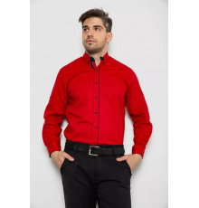 Рубашка мужская с принтом, цвет красный, 214R16111-1