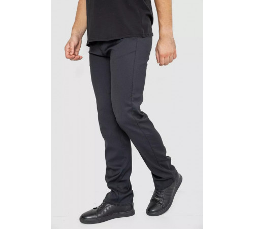 Штани класичні чоловічі, колір чорний, 244RFH313-1