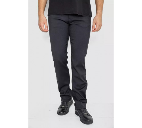 Штани класичні чоловічі, колір чорний, 244RFH313-1