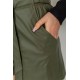 Шорты женские из экокожи, цвет хаки, 102R295-1