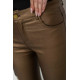 Штани жіночі стрейч, колір темно-золотистий, 246R3019