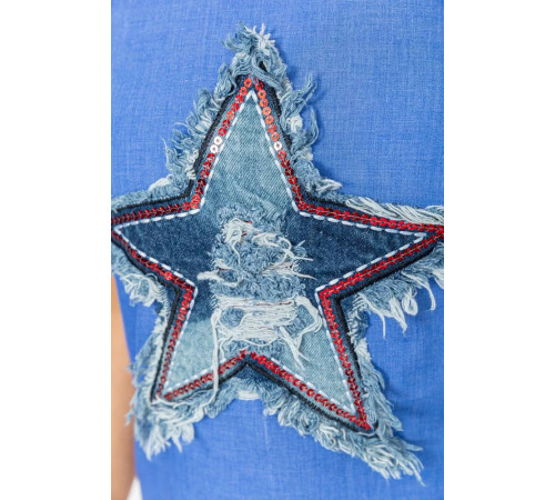 Майка жіноча, колір джинс, 172R102-1