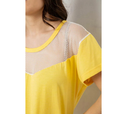 Піжама жіноча з принтом, колір жовтий, 243R1600-032