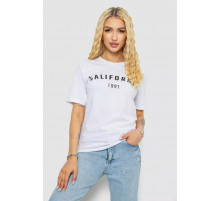 Женская футболка с принтом, цвет белый, 241R134