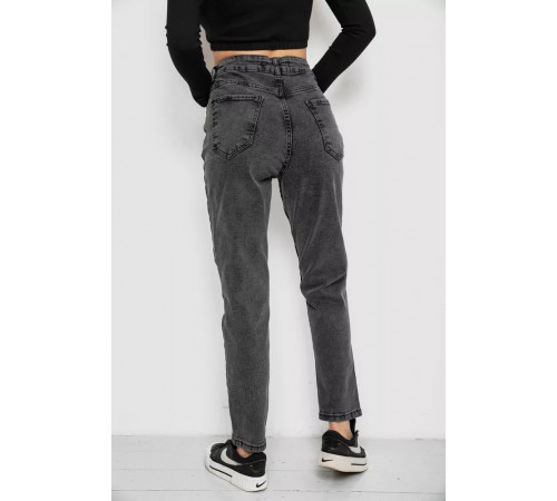 Джинси жіночі МОМ, колір темно-сірий, 244R4580