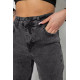Джинси жіночі МОМ, колір темно-сірий, 244R4580