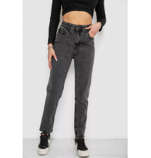 Джинси жіночі МОМ, колір темно-сірий, 244R4580