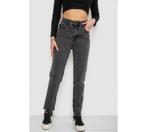 Джинси жіночі МОМ, колір темно-сірий, 244R4580