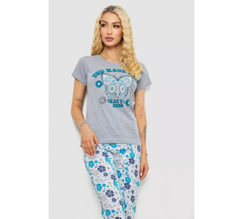 Пижама женская, цвет серый, 243R2528