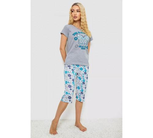 Пижама женская, цвет серый, 243R2528