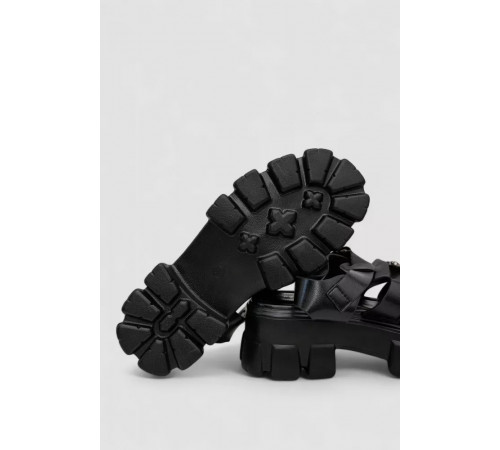 Босоножки женские, цвет черный, 243R9207