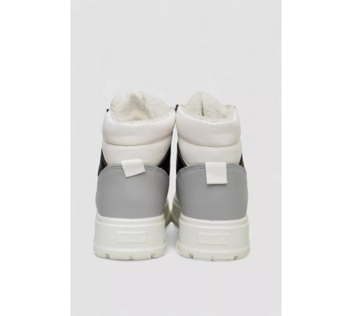 Кросівки жіночі зимові на хутрі, колір біло-сірий, 248RMB03-86