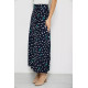 Спідниця вільного крою в горох, колір темно-синій, 167R5001