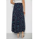 Спідниця вільного крою в горох, колір темно-синій, 167R5001