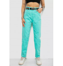 Джинси жіночі, колір м'ятний, 182R00282