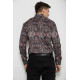 Рубашка мужская с принтом, цвет коричневый, 214R2684