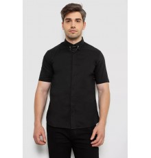 Рубашка мужская однотонная, цвет черный, 214R6917