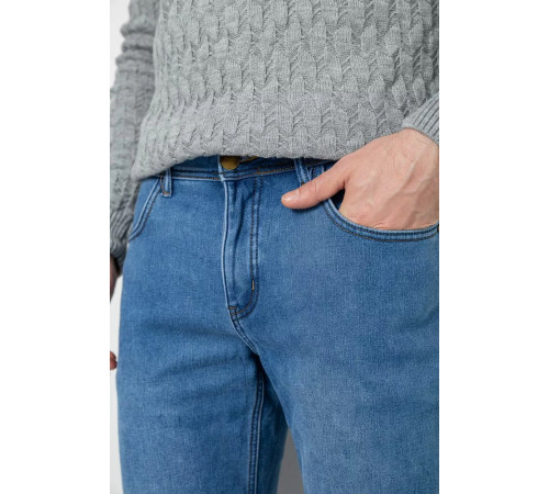 Джинси чоловічі на флісі, колір джинс, 254R2403