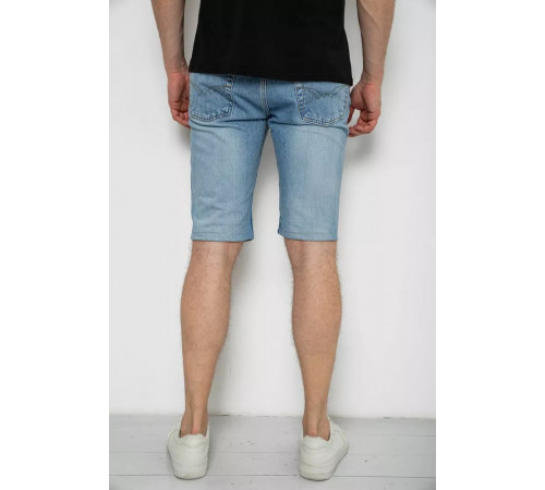 Шорты мужские джинсовые, цвет голубой, 238R2012
