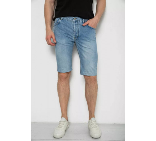 Шорты мужские джинсовые, цвет голубой, 238R2012
