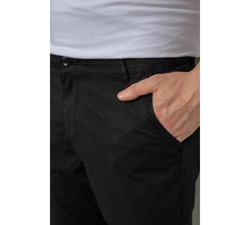 Шорты мужские, цвет черный, 244RLS24-0177