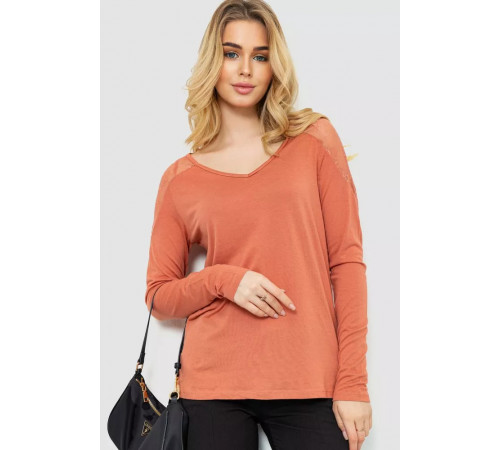 Жіноча кофта, колір темно-кораловий, 244R034