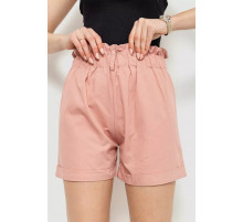 Шорты женские классические с манжетом, цвет пудровый, 214R833.