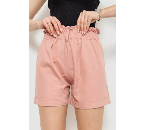 Шорти жіночі класичні з манжетом, колір пудровий, 214R833
