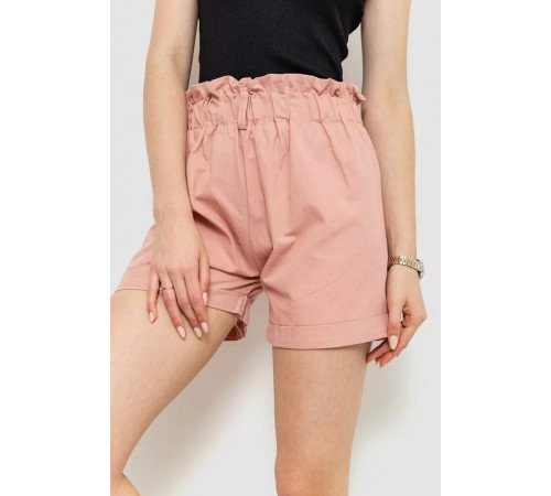 Шорти жіночі класичні з манжетом, колір пудровий, 214R833