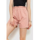 Шорти жіночі класичні з манжетом, колір пудровий, 214R833