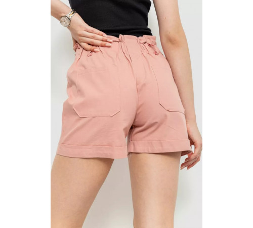 Шорти жіночі класичні з манжетом, колір пудровий, 214R833
