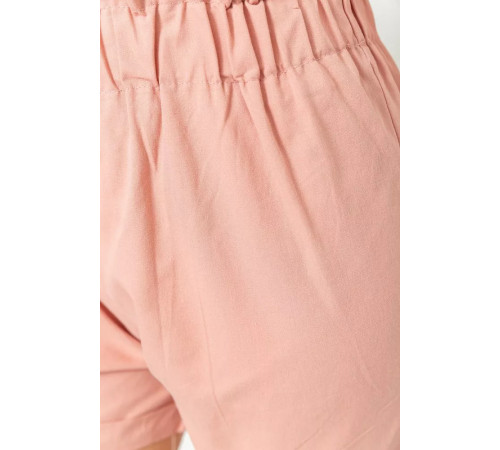 Шорти жіночі класичні з манжетом, колір пудровий, 214R833