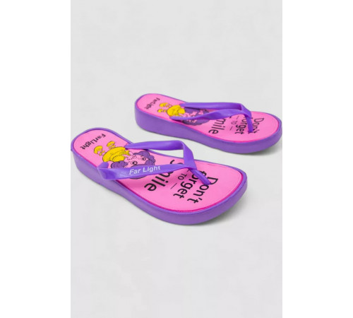 Вьетнамки детские для девочек, цвет сиреневый, 243R8423C-6