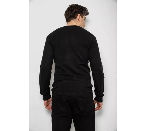 Кофта чоловіча на ґудзиках, колір чорний, 238R18004